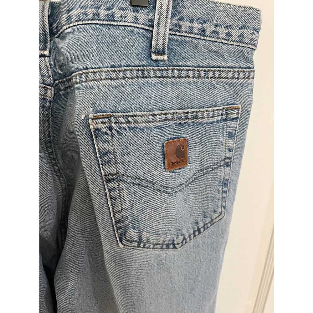 Carhartt Men’s Distressed Jeans 36x34 BV60 LVB - Picture 6 of 8